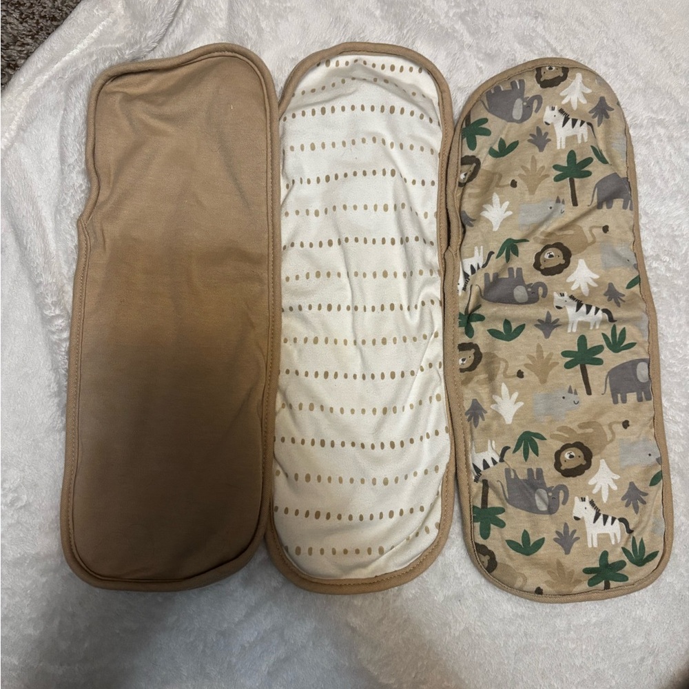 Neutral Baby Burp Cloth Set - 3 Pack